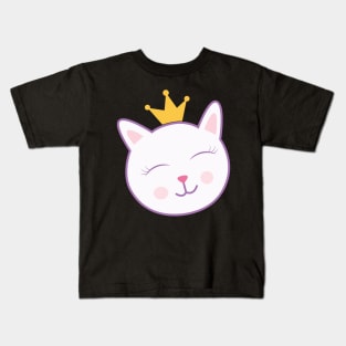 Laughing cute cat Kids T-Shirt